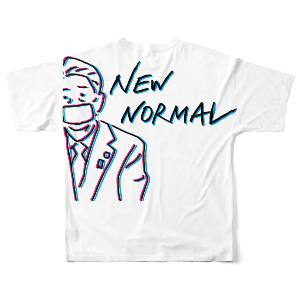 imamuraのnew normal フルグラフィックTシャツの背面