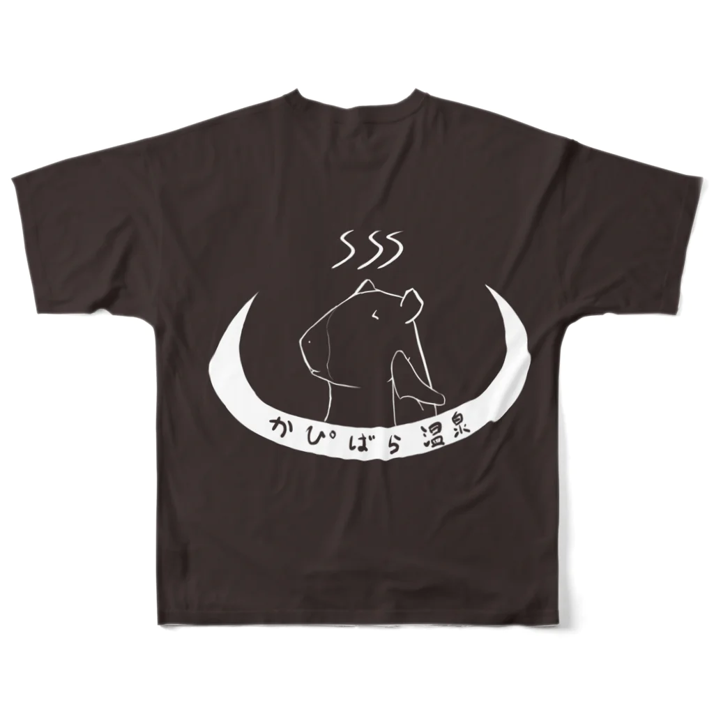 木箱/skeb募集中の逆かぴばら温泉Tシャツ All-Over Print T-Shirt :back
