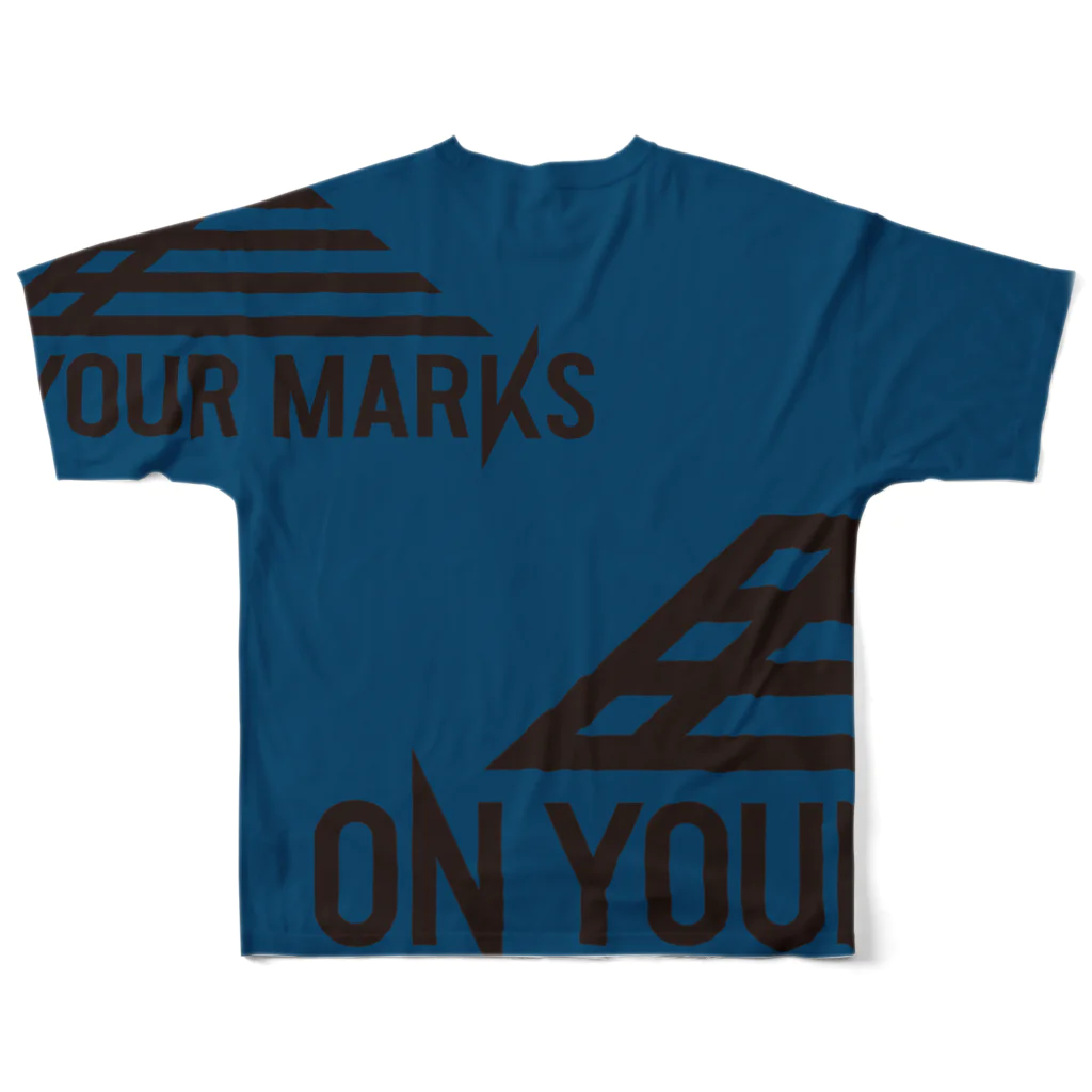 シダパングッズのon your marks Ｔシャツ All-Over Print T-Shirt :back