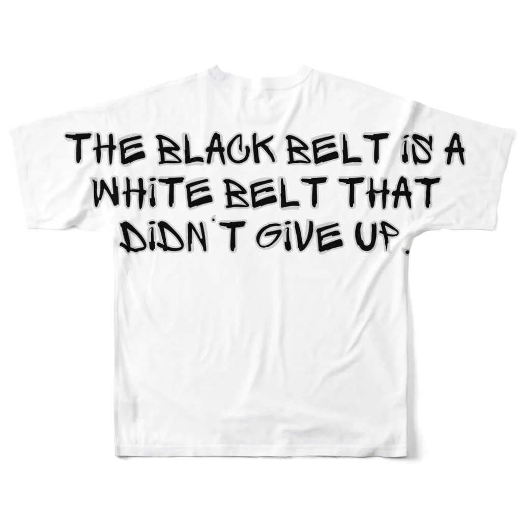 JIU(ジウ)ブラジリアン柔術TシャツのThe black belt is... フルグラフィックTシャツの背面