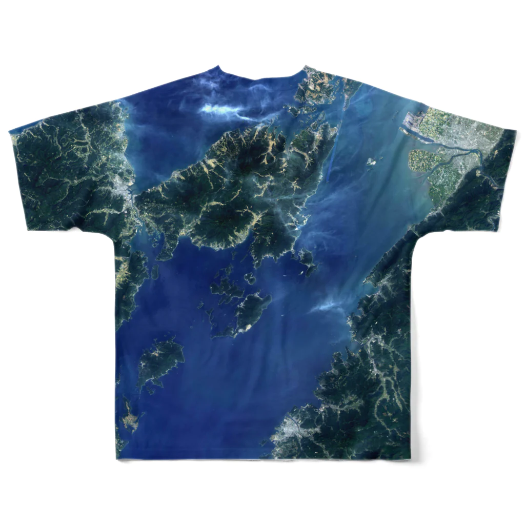 WEAR YOU AREの熊本県 上天草市 Tシャツ 両面 All-Over Print T-Shirt :back