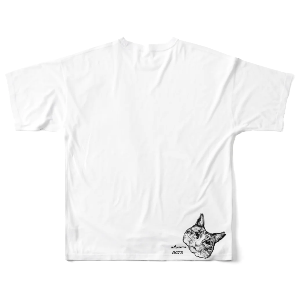 コンドリア水戸の母性溢るるなだちゃんママT All-Over Print T-Shirt :back