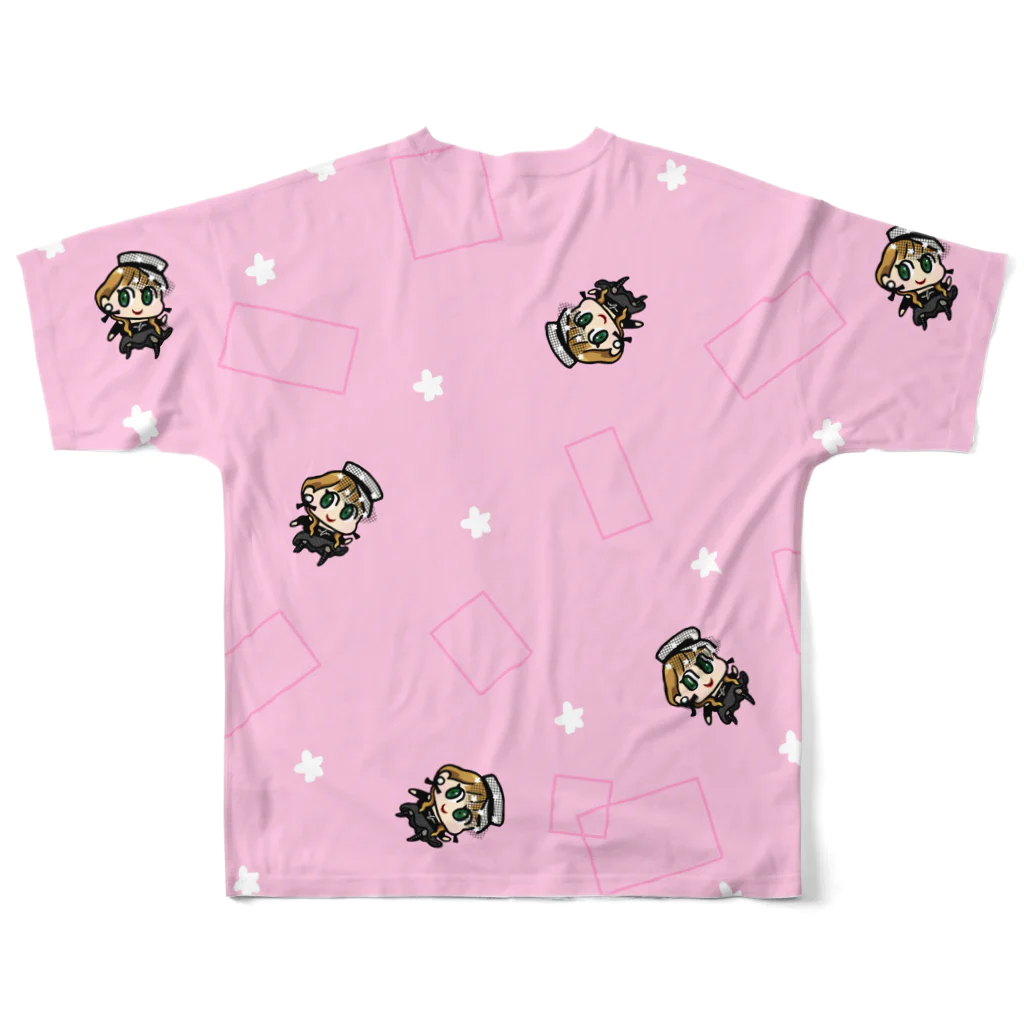 YOKO YOKOのHAPPY PINK フルグラフィックTシャツの背面