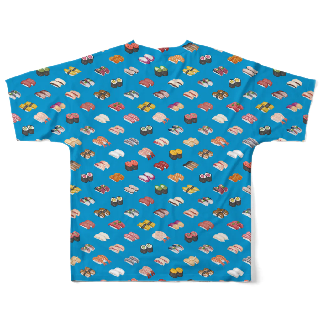 猫と釣り人のSUSHI_CB_FGT All-Over Print T-Shirt :back