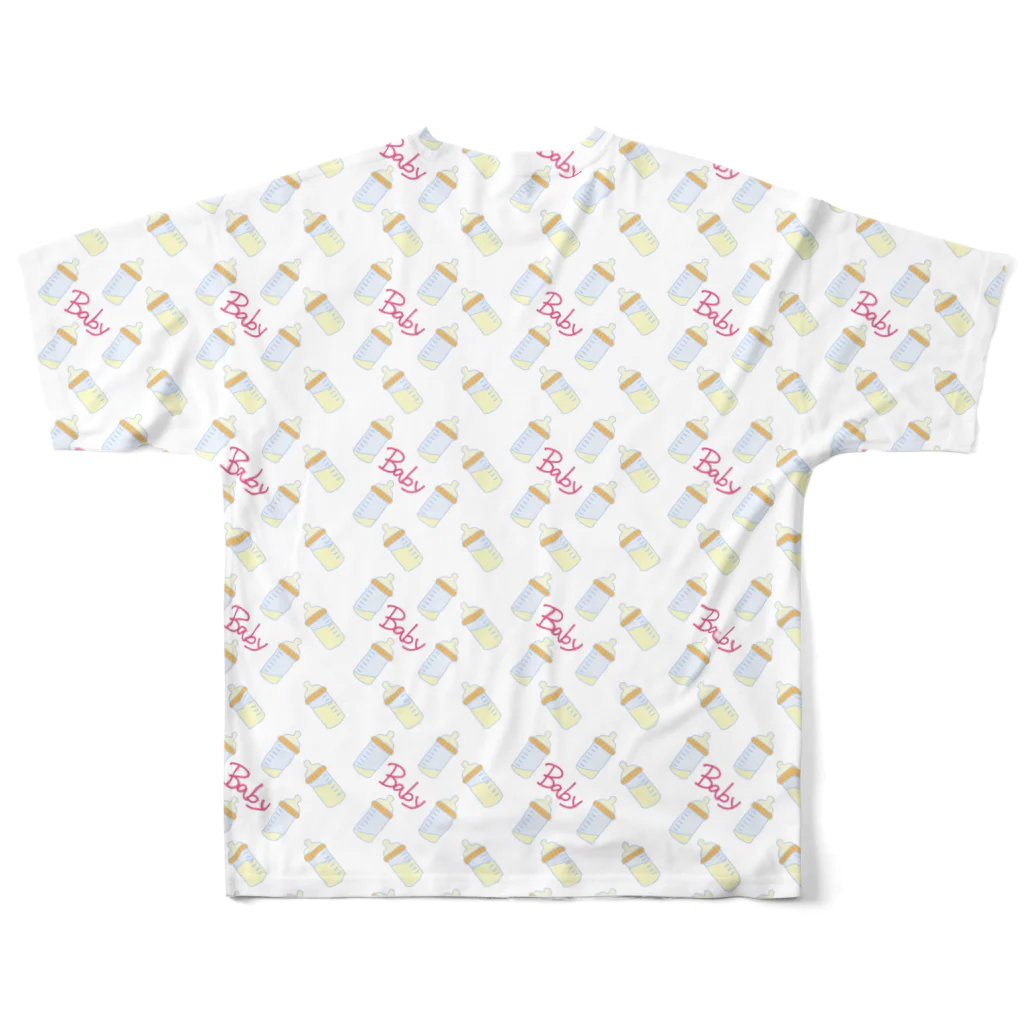 パンチャンヌ夫人の哺乳瓶(ホワイト) All-Over Print T-Shirt :back