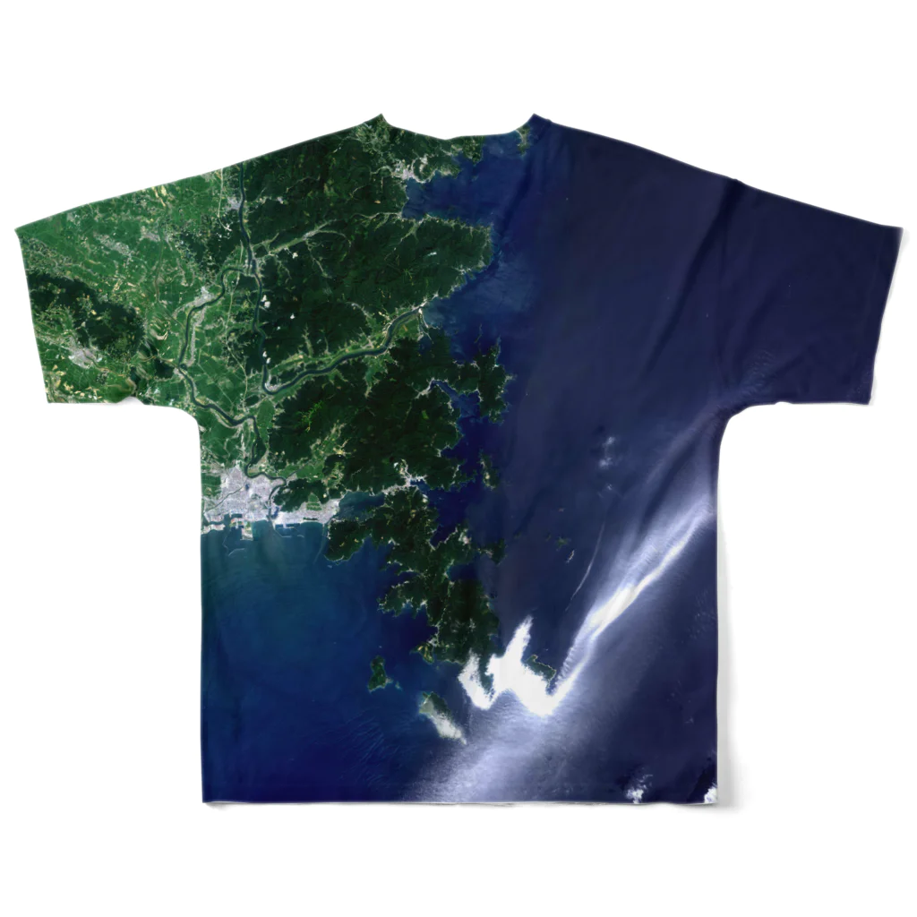 WEAR YOU AREの宮城県 牡鹿郡 Tシャツ 両面 フルグラフィックTシャツの背面