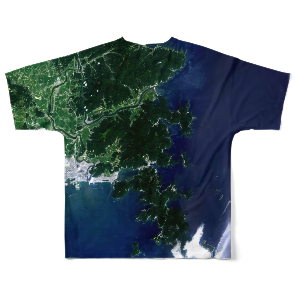 WEAR YOU AREの宮城県 牡鹿郡 Tシャツ 両面 フルグラフィックTシャツの背面