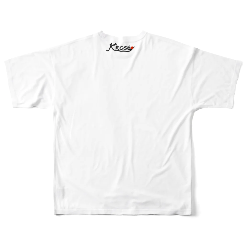 K'ROSEのBeat フルグラフィックTシャツの背面