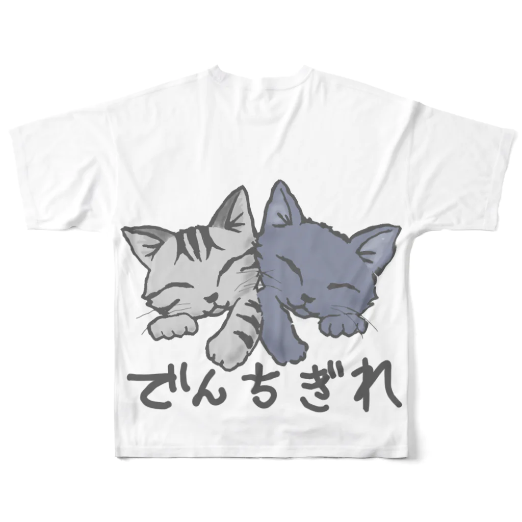 SU-KUのでんちぎれ フルグラフィックTシャツの背面