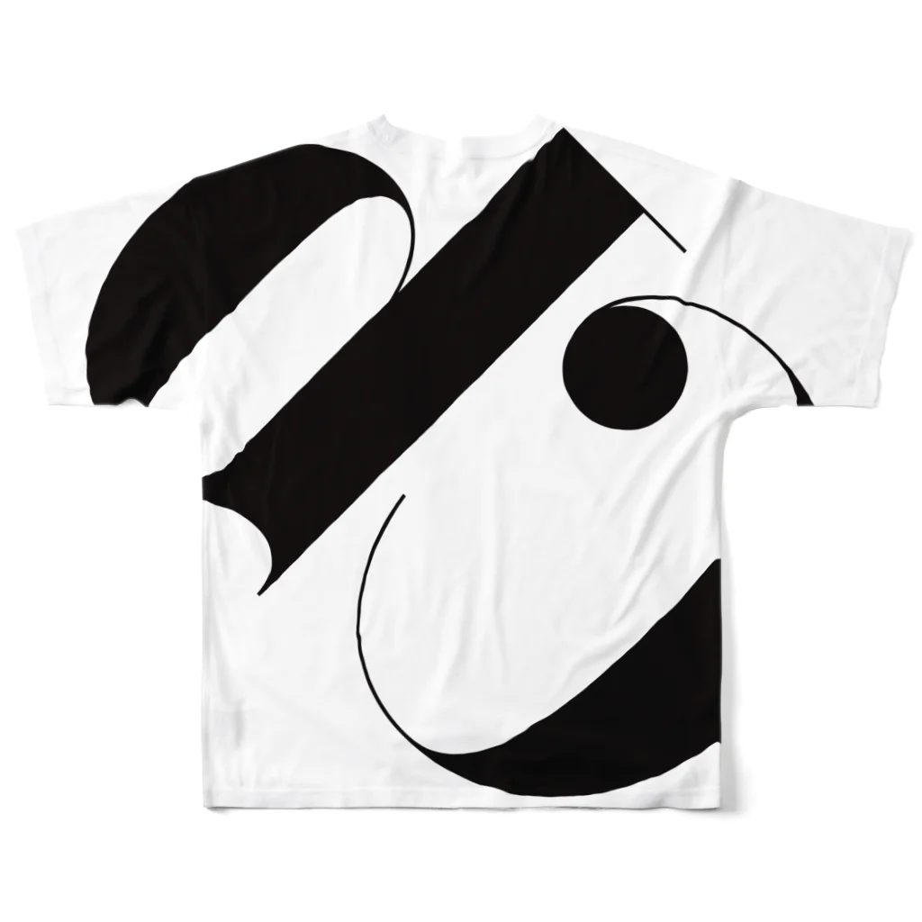 VEZ Craft SUZURI店のCb All-Over Print T-Shirt :back