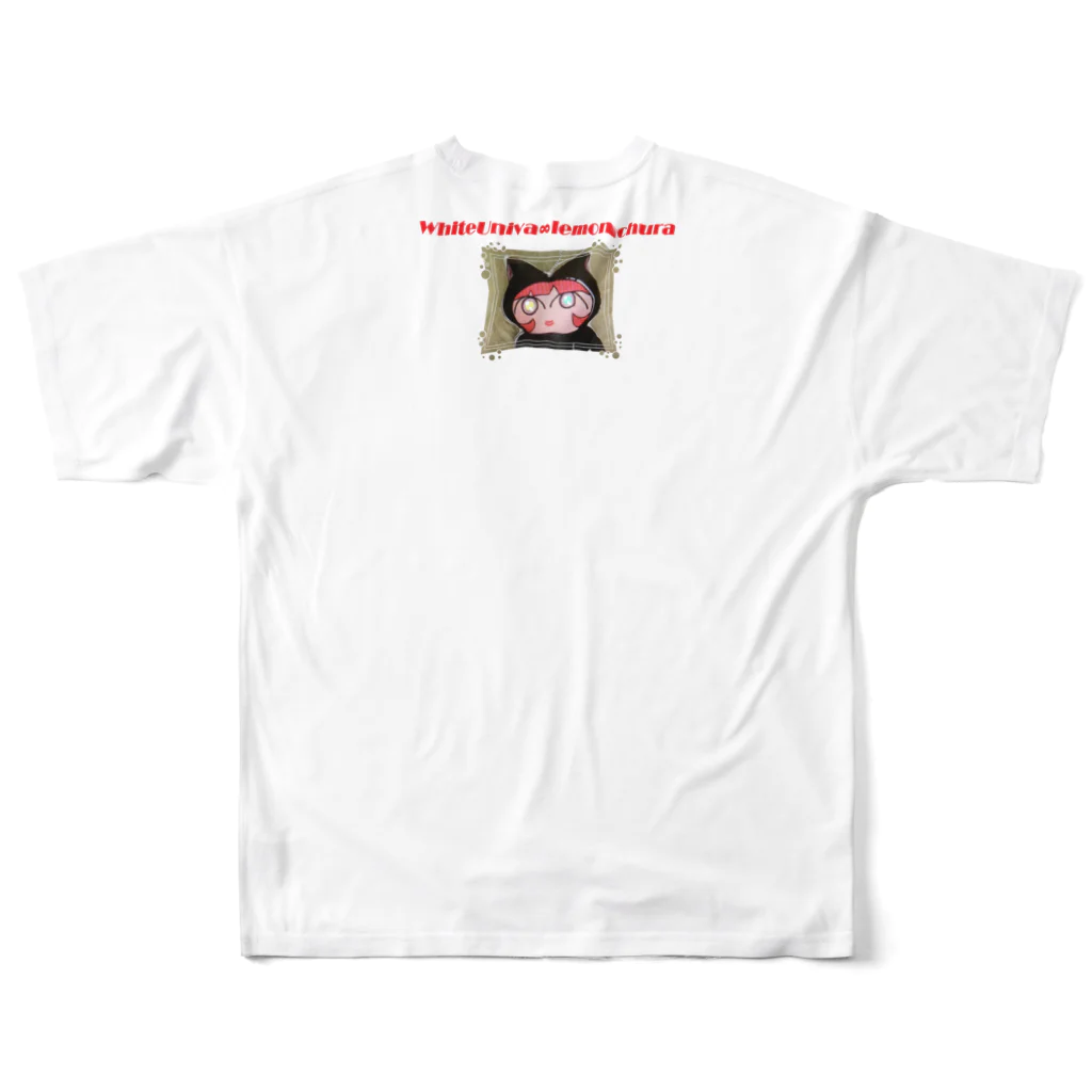 whiteuniva∞lemonchuraのwhiteuniva∞lemonchura All-Over Print T-Shirt :back