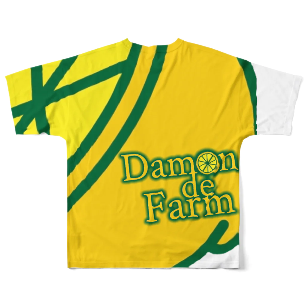 ﾆｼｷｵﾘ🍋CollectionのDamonde new レモンロゴ4 フルグラフィックTシャツの背面