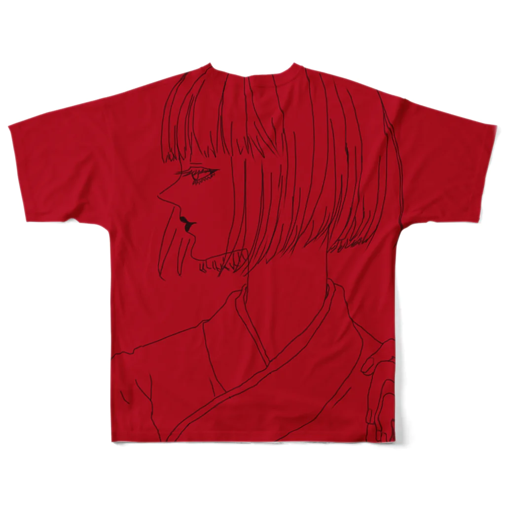 [ DDitBBD. ]のKimono girl. All-Over Print T-Shirt :back