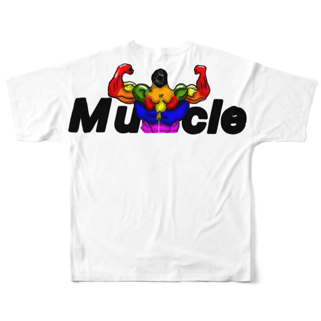 Sunriseのmuscle All-Over Print T-Shirt :back