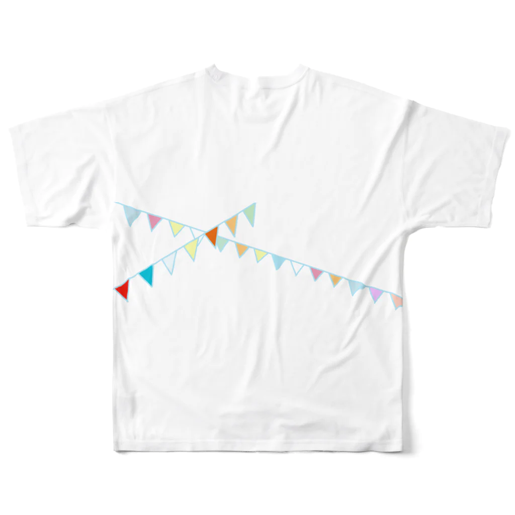 cumincuminのFlags フルグラフィックTシャツの背面