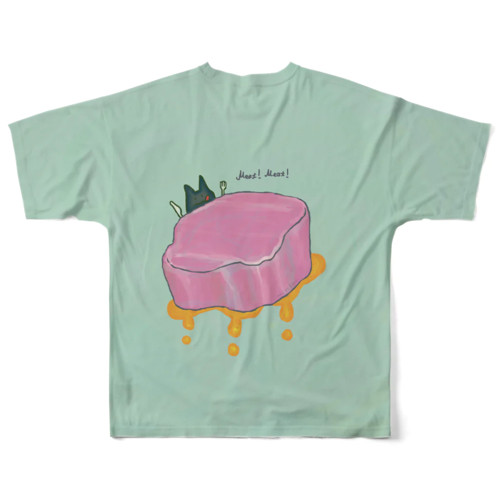 [ DDitBBD. ]のMeat! Meat! フルグラフィックTシャツの背面