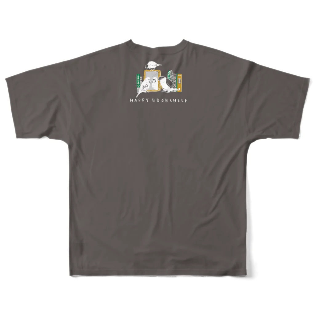 monbulanのしあわせの本棚 All-Over Print T-Shirt :back