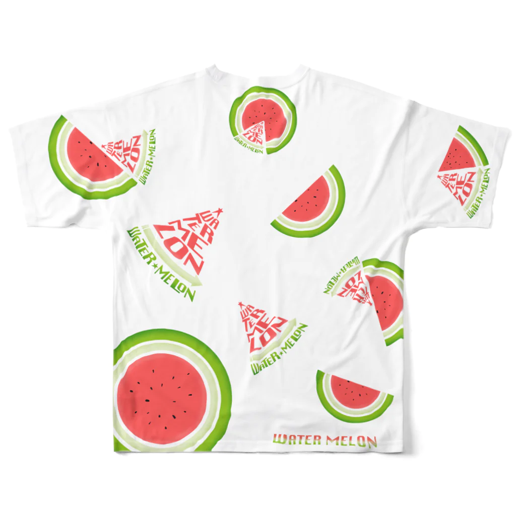 GALLOのWATERMELON フルグラフィックTシャツの背面