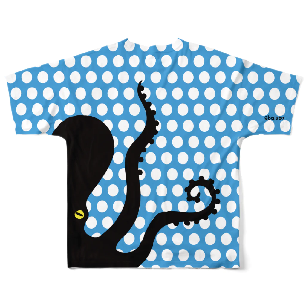 oba:obaのNO TENTACLE, NO LIFE All-Over Print T-Shirt :back