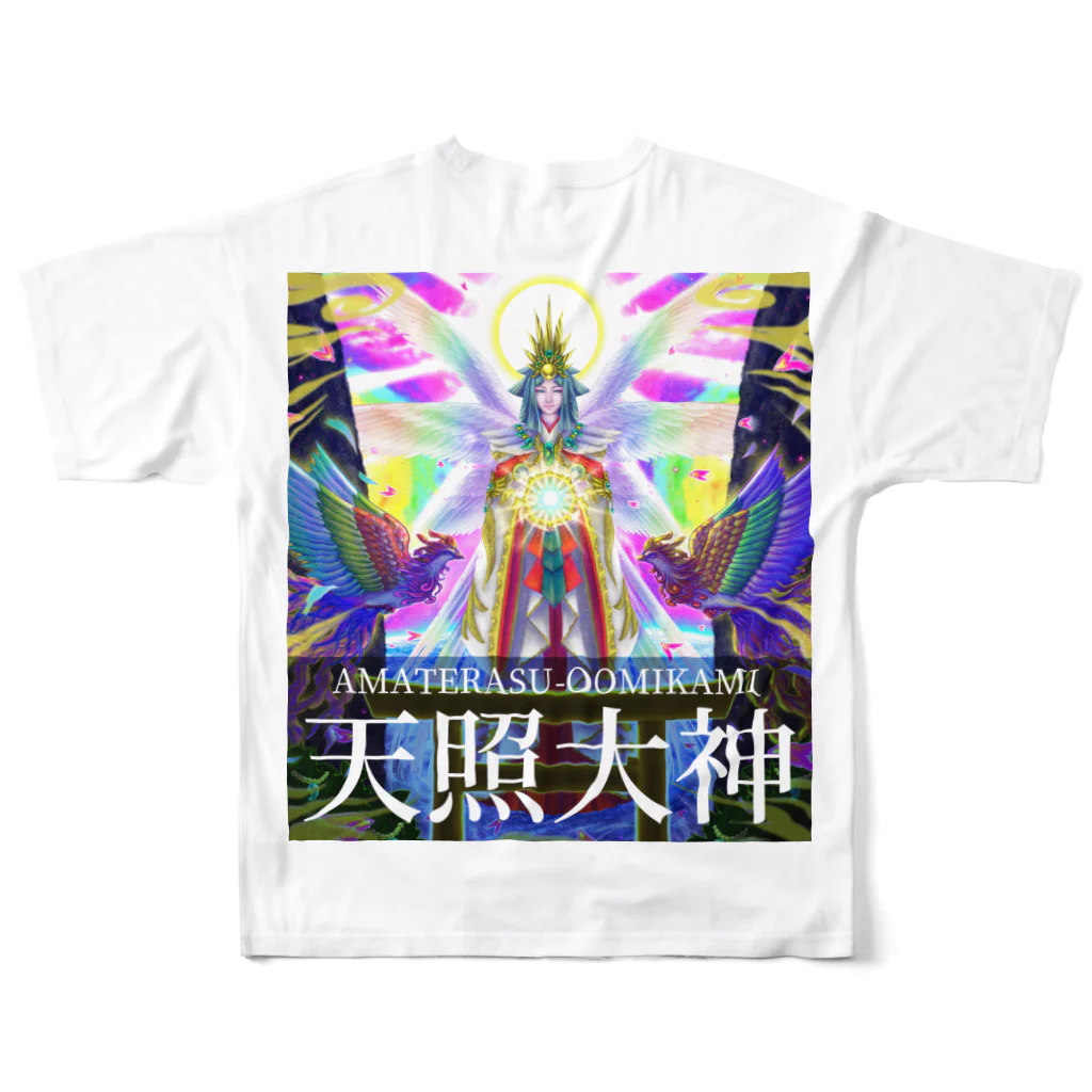 ★アトリエ ホシキラ★の天照大神～AMATERASU～ フルグラフィックTシャツの背面