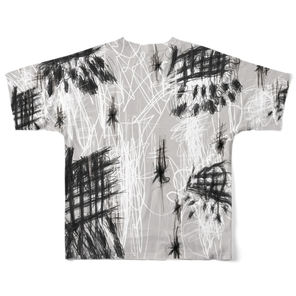 うずまきモンスターの無の銀河 All-Over Print T-Shirt :back