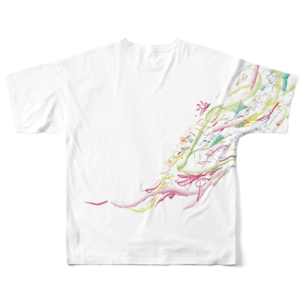 iropengoodsのDrawing 08 フルグラフィックTシャツの背面