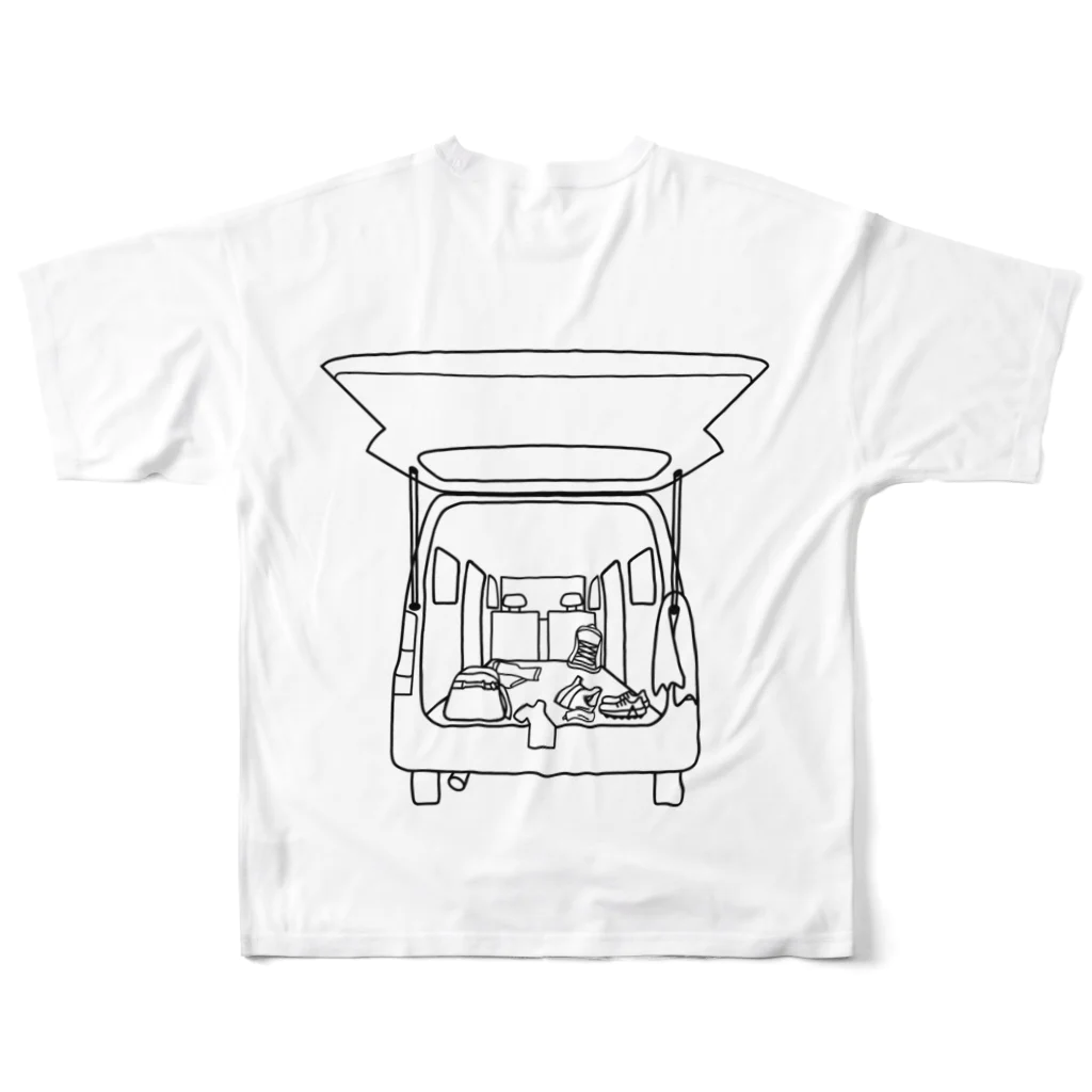 ちゃんこ屋さんのニモツバン All-Over Print T-Shirt :back
