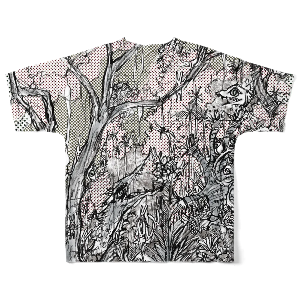 Talisman Baroqueのヘンナコの森 フルグラフィックTシャツの背面