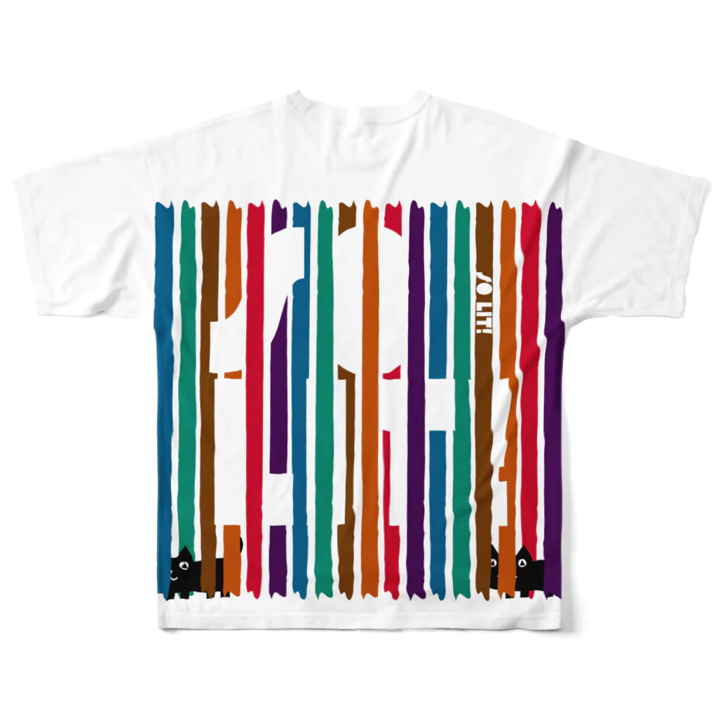 影猫商会のSo Lit! All-Over Print T-Shirt :back