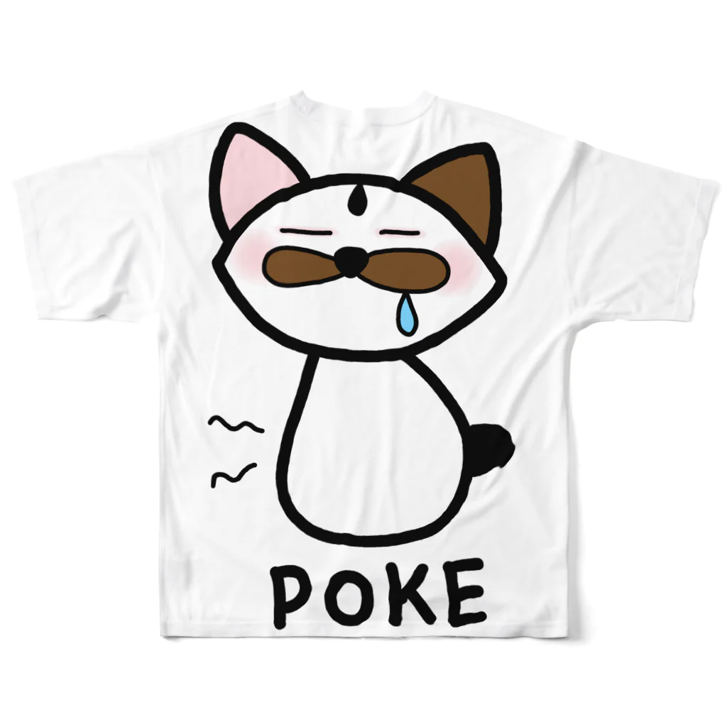 12catsのはらへりポケ フルグラフィックTシャツの背面