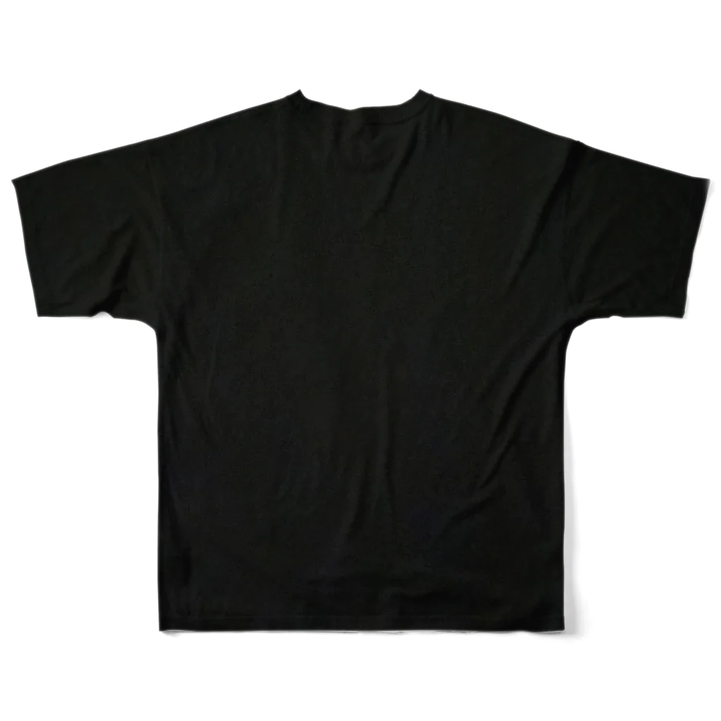 capybaraparadiseのグリム 背面黒ver All-Over Print T-Shirt :back