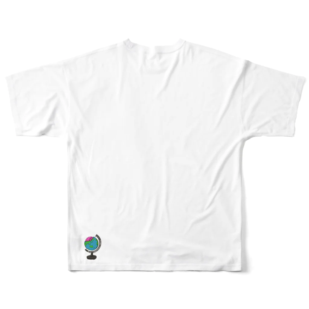ドラゴン太郎の心臓tシャツ All-Over Print T-Shirt :back
