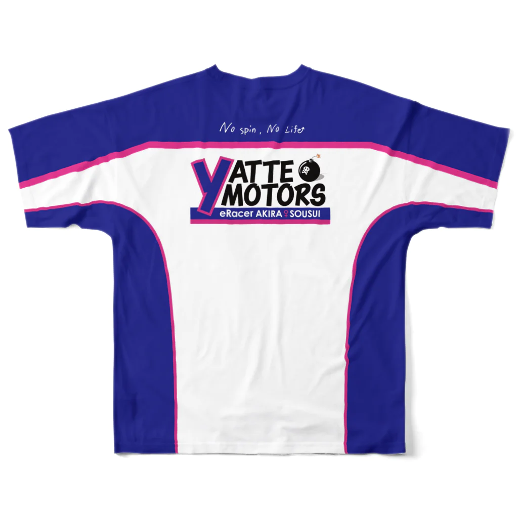 YATTE motorsの【M専用】チームTシャツ All-Over Print T-Shirt :back