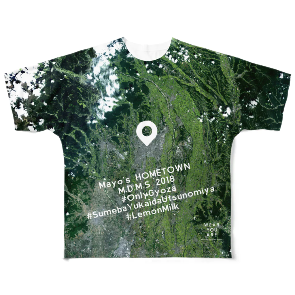 WEAR YOU AREの栃木県 宇都宮市 Tシャツ 両面 All-Over Print T-Shirt