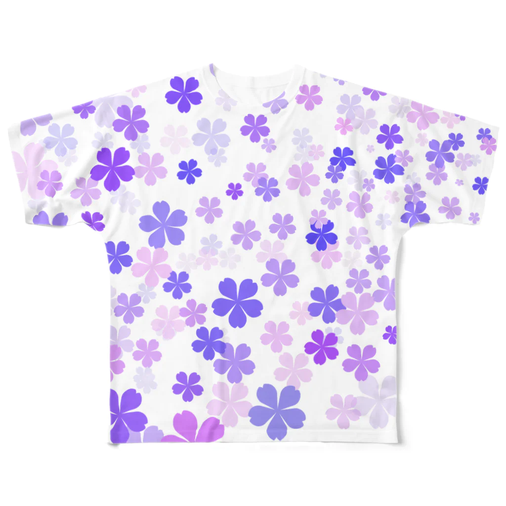 papipoの桜 All-Over Print T-Shirt