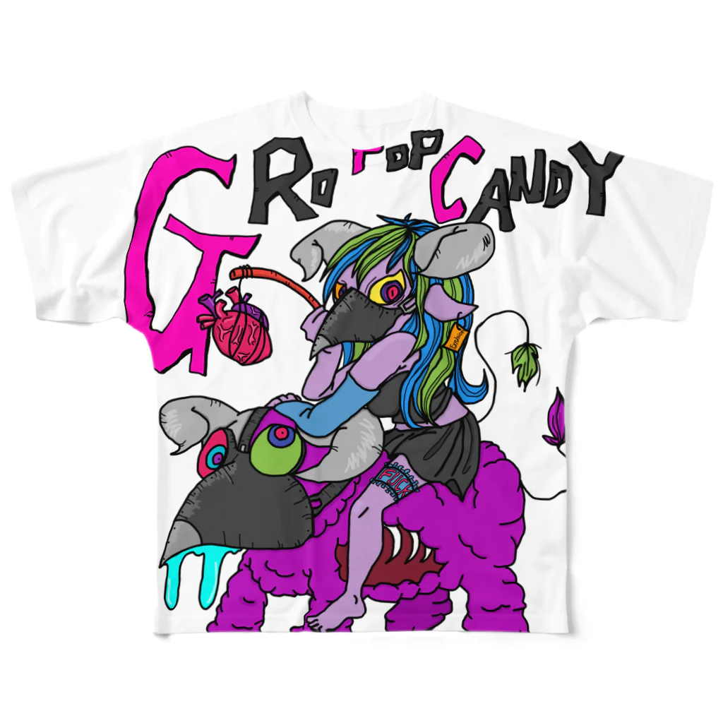 GroPopCandyの悪夢の住人 All-Over Print T-Shirt