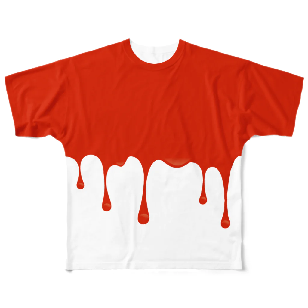 ANTINOMEのPAINT IT BLOOD / FGT_WH All-Over Print T-Shirt