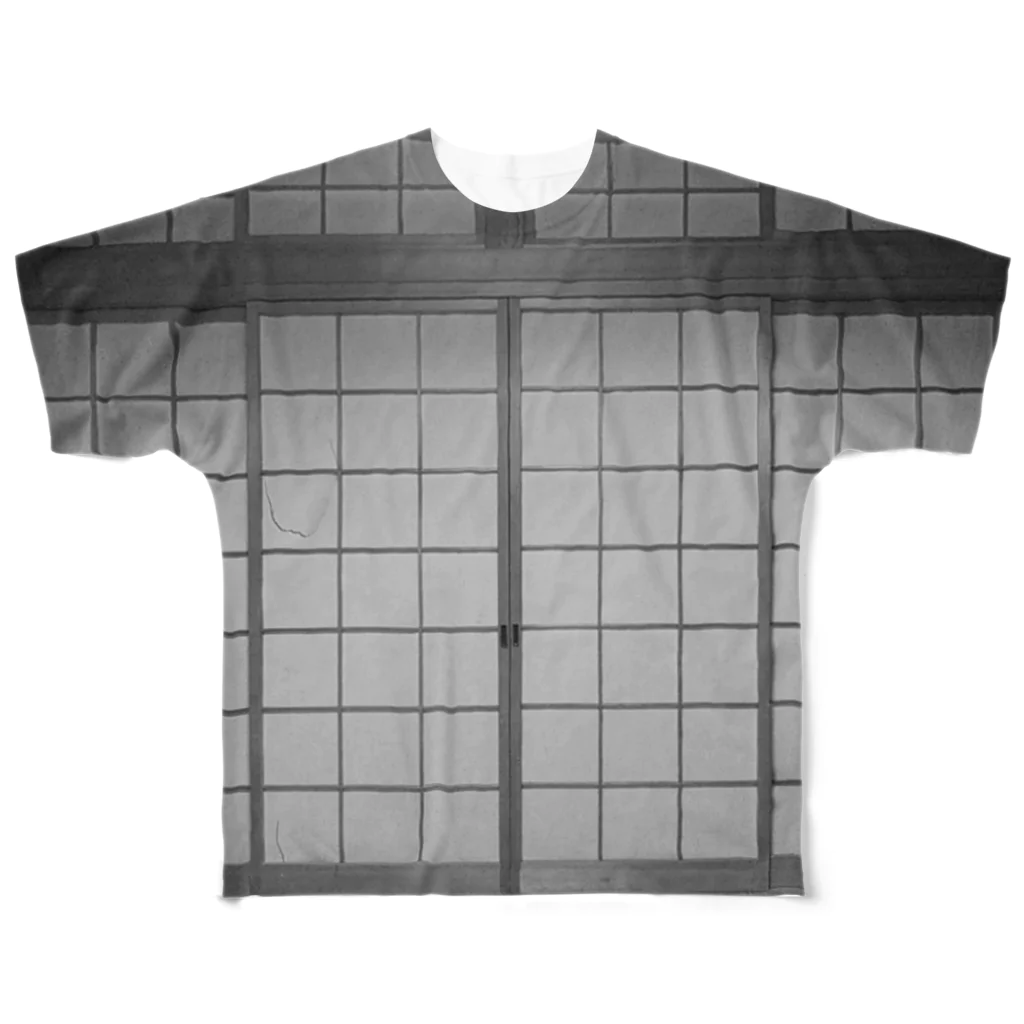 BLITZ-SFDF45の両面フルグラ和室障子ＴシャツA All-Over Print T-Shirt