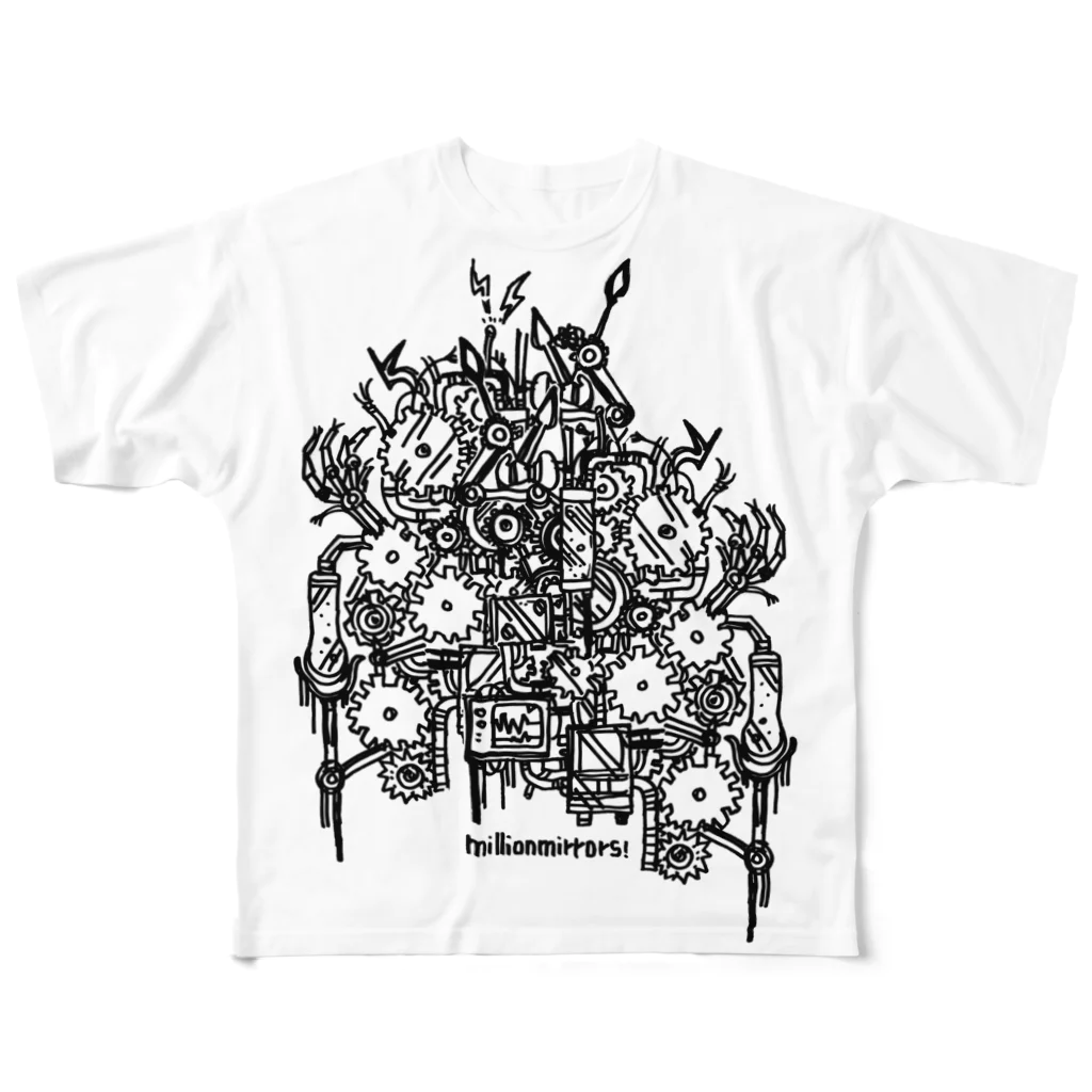 millionmirrors!のsystem type -unb-（FGT） フルグラフィックTシャツ