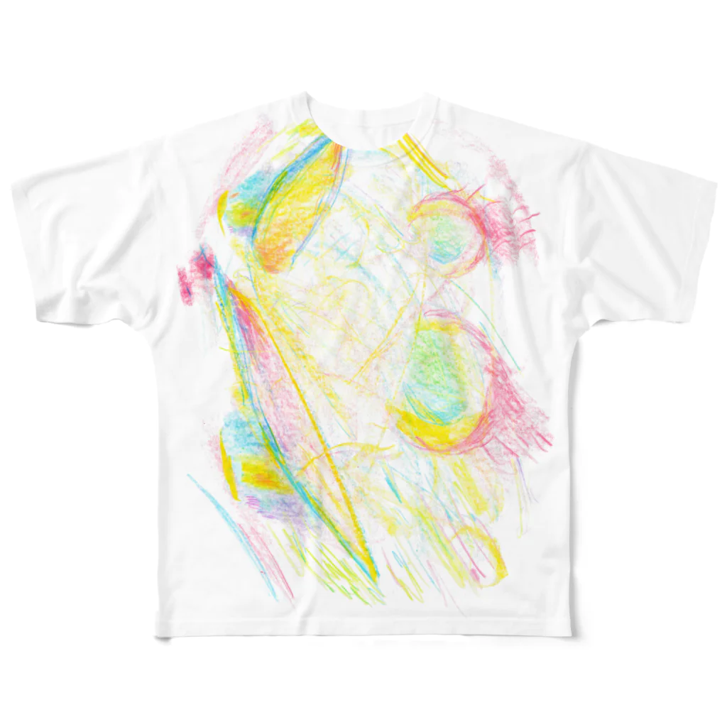 🐈の道のノネズミT フルグラフィックTシャツ