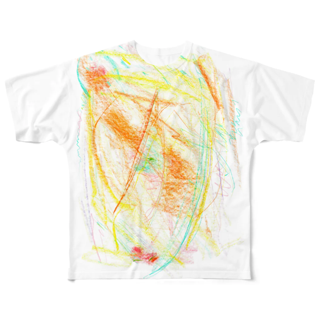 🐈のオレンジアナグマT All-Over Print T-Shirt