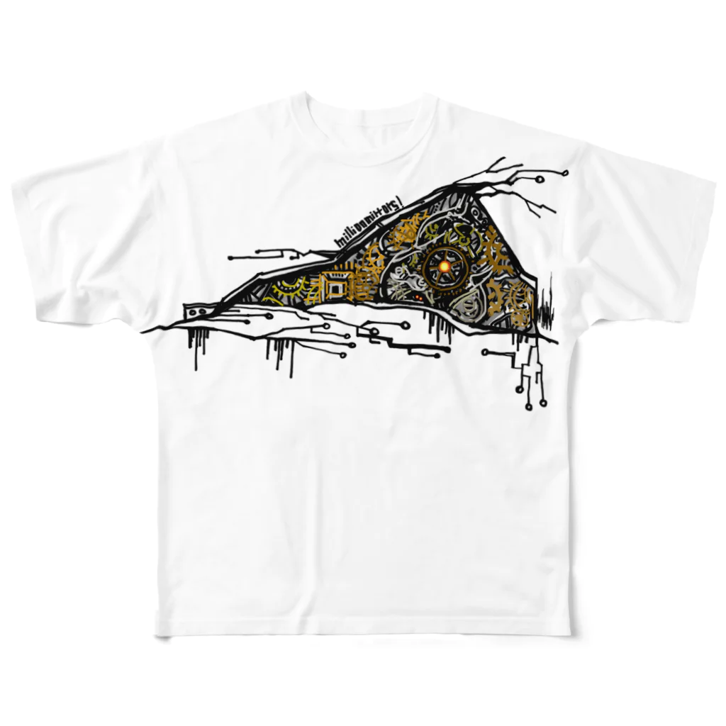 millionmirrors!のinner machinery（FGT） All-Over Print T-Shirt