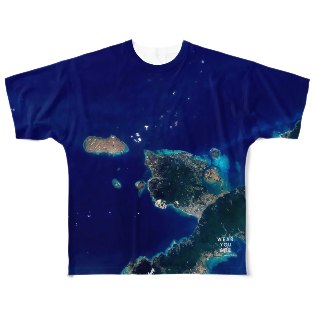 WEAR YOU AREの沖縄県 国頭郡 Tシャツ 片面 フルグラフィックTシャツ