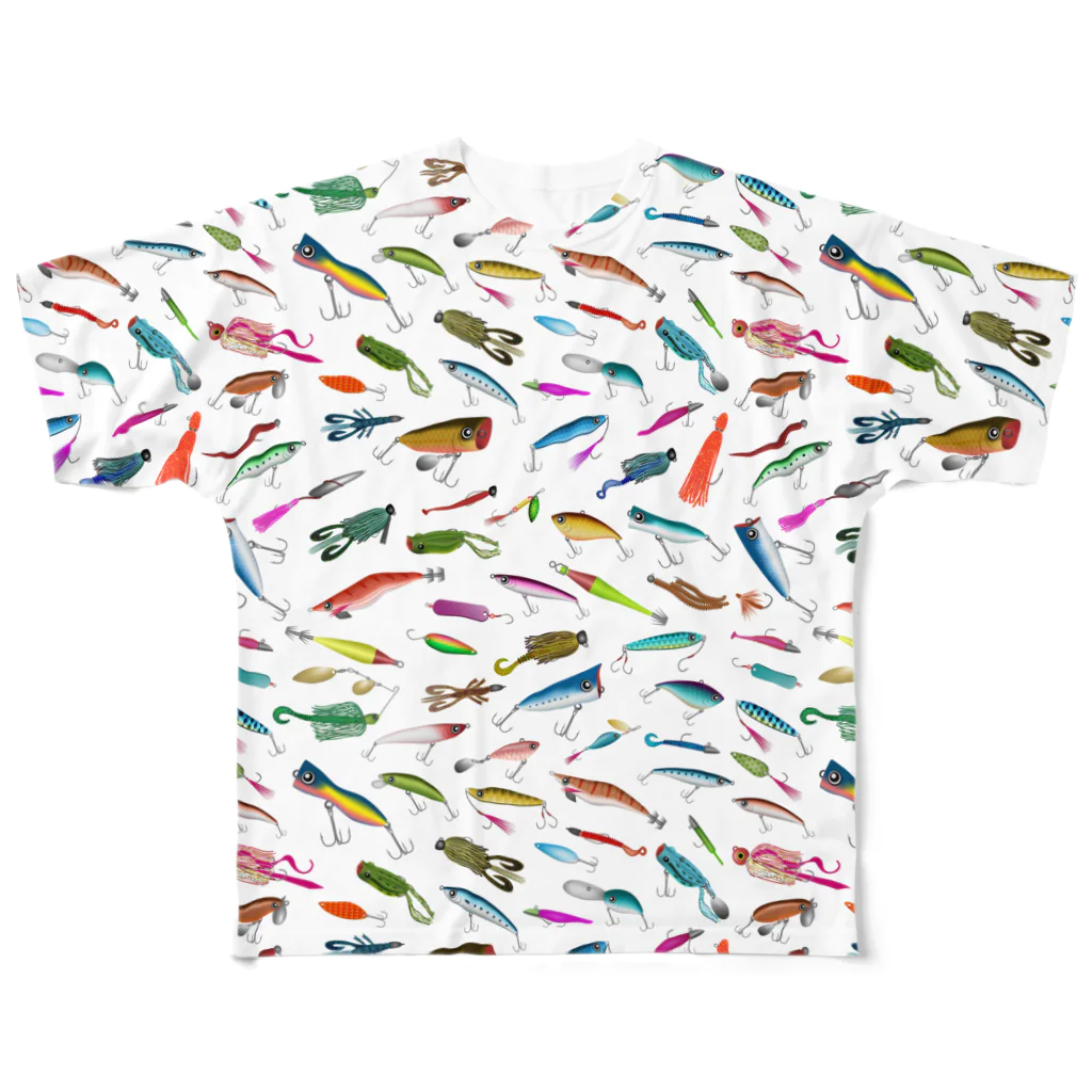 猫と釣り人のLURE_3CW_FGT All-Over Print T-Shirt