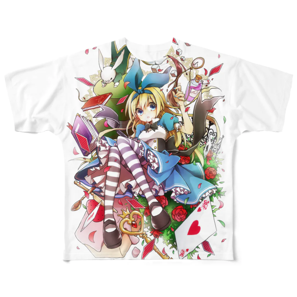 春紫苑の創作アリス All-Over Print T-Shirt