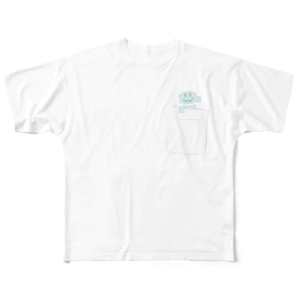 LOBO'S STUDIO公式グッズストアのナナシくん薄め All-Over Print T-Shirt