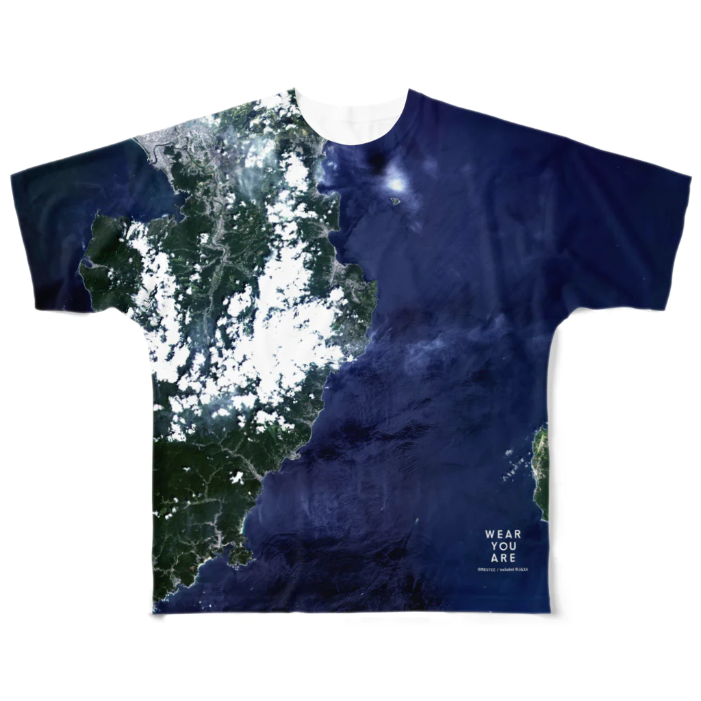 WEAR YOU AREの静岡県 伊東市 Tシャツ 片面 All-Over Print T-Shirt