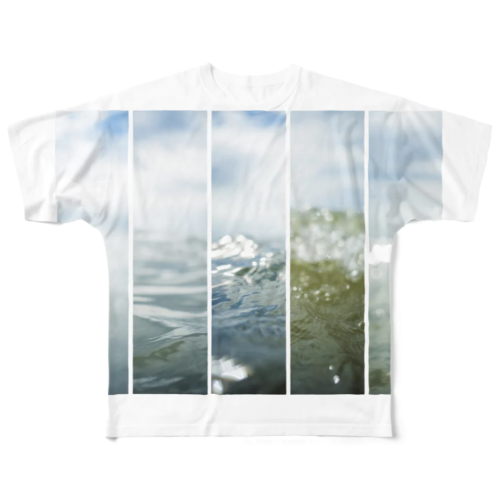 やすいきしょーの「wave」 フルグラフィックTシャツ