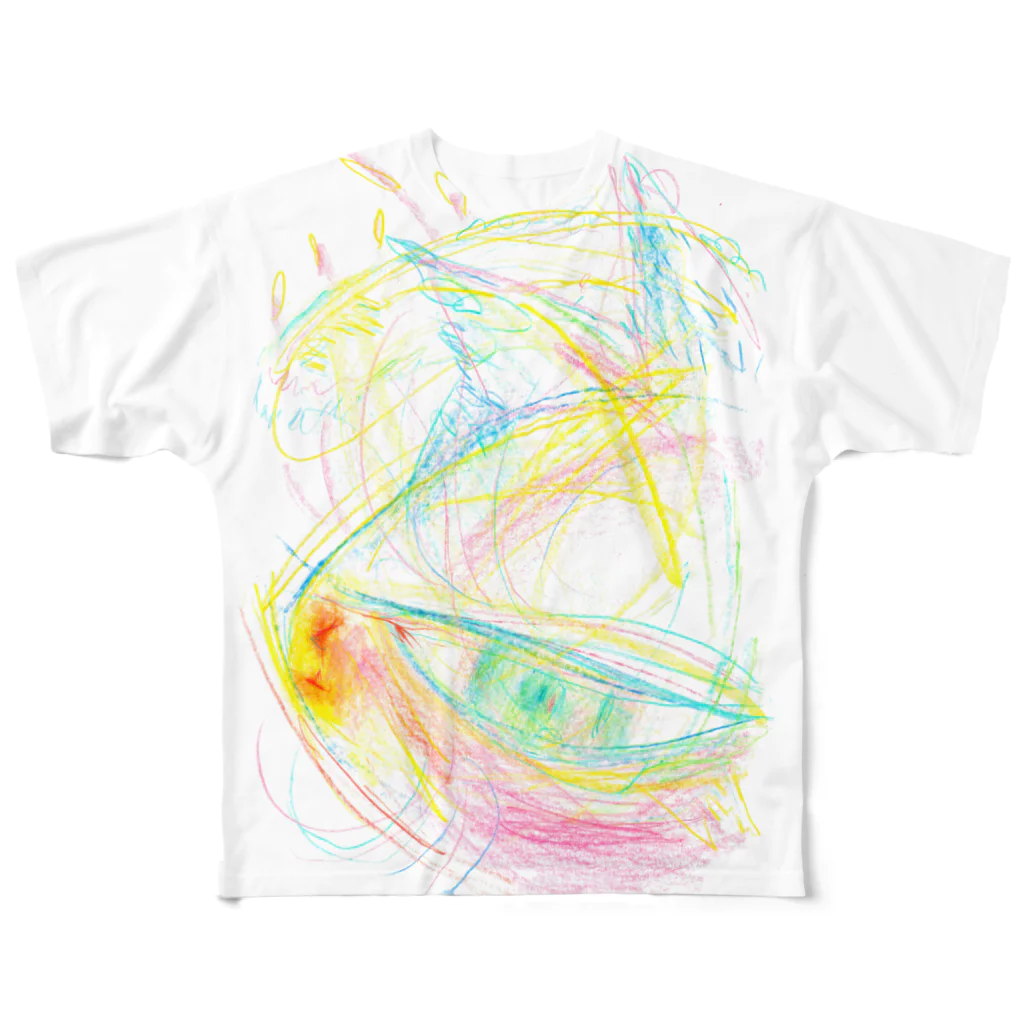 🐈のねこじゃらしＴ All-Over Print T-Shirt