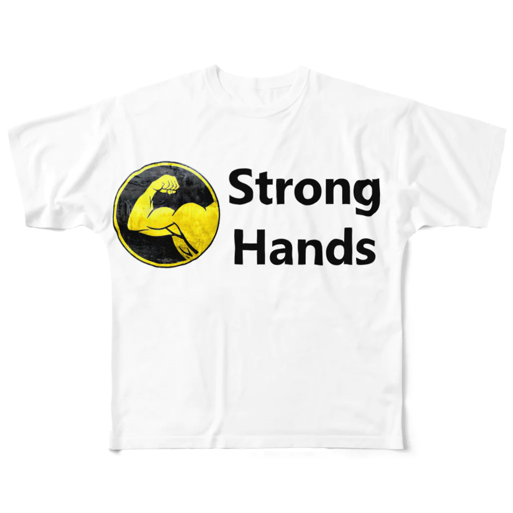 SHND JAPAN Official Goods ShopのStrongHands フルグラフィックTシャツ